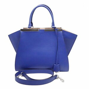 Fendi Bag Trois Jours Calfskin Blue